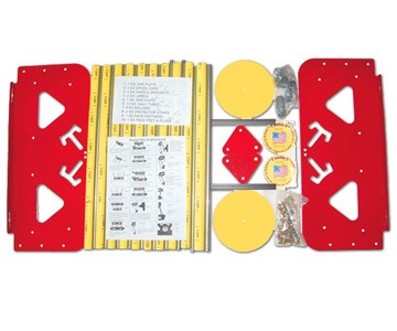 Wire Caddies -- T umble T Wire Spool Rack - Unassembled